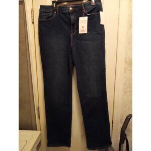 Gloria Vanderbilt Amanda Blue Denim Jeans Womens Size 16A  Stretch Slimming NEW